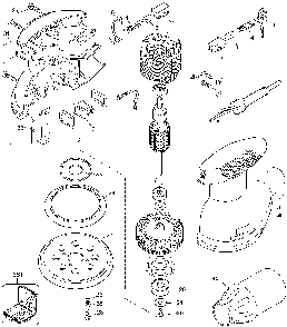 Page A Diagram and Parts List for RO100 Type 5 Black and Decker Orbital or Palm Sander